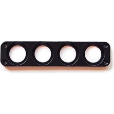 MELLİFERA Karavan Tekne Yat 4 Yuvarlak Delikli Çakmaklık USB Voltmetre Montajı Için Plastik Panel