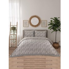 Calantha Lotus  3 Parça Gri   Pike Takımı  240 x 260 cm
