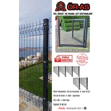 Ör-As Tel Örgü Panel Çit Takım ( 120 cm Yükseklik  15 mt Uzunluk  ) + ( 120 x 100 Kapı -)