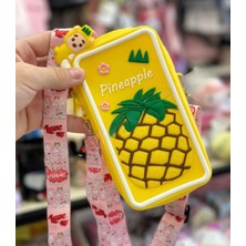 Butik Unisex Model Silikonlu Ananas Desenli Çocuk Çanta