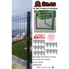 Ör-As Tel Örgü Panel Çit Takım ( 150 cm Yükseklik  50 mt Uzunluk  ) + ( 150 x 100 Kapı -)