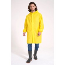 Kardelen İş Elbiseleri Yerli Diz Altı Pardesü - Pvc Y-7600 Sarı