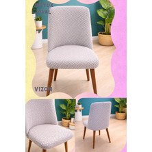 UY STYLE Büyük Boy Oval Sandalye  Örtüsü,likrali ,esnekli Oval Saldalye Kılıfı Tuğla Desen 1ADET