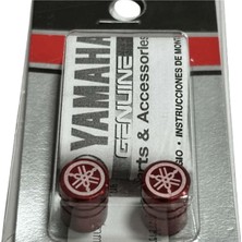 Moto Express Yamaha Lastik Sibop Kapağı Düz Model Kırmızı 2'li