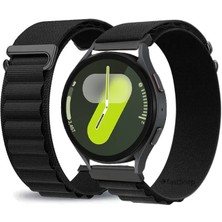 MMP Shop Samsung Galaxy Watch 6 / 4 / 5 / 7 / Fe 40 / 42 / 44 / 46MM Uyumlu Alpine Loop Kumaş Kancalı Kordon