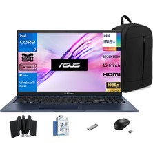 Asus Vivobook 15 X1504VA-NJ426W Intel I7-1355U 32GB 1tb SSD 15.6" Fhd W11H Sner Çanta+Mouse+Mousepad+Usbbellek+Temizlikkit