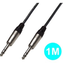 Balanslı Bakır Trs Jak - Siyah, 1 Metre Kablo