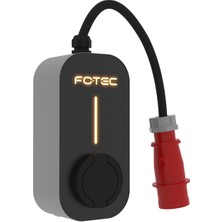 Fotec Visio Go-E 22KW Taşınabilir Elektrikli Araç Şarj Istasyonu - Monofaze Dönüştürücü Adaptörlü, Type 2, Trifaze, Yerli Üretim Hızlı Şarj Cihazı