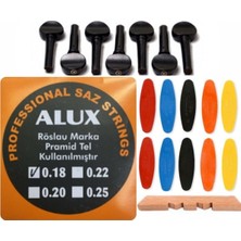 Alux 0.18 Pramid Abanoz Burgu Tezene Eşik 4'lü Set