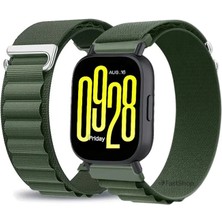 MMP Shop Xiaomi Redmi Watch 5 Active / Lite Uyumlu Alpine Loop Kumaş Kancalı Kordon