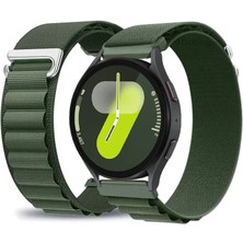MMP Shop Samsung Galaxy Watch 6 / 4 / 5 / 7 / Fe 40 / 42 / 44 / 46MM Uyumlu Alpine Loop Kumaş Kancalı Kordon