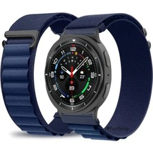 MMP Shop Samsung Galaxy Watch 8 40MM / 44MM / Classic 46MM Uyumlu Uyumlu Alpine Loop Kumaş Kancalı Kordon