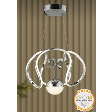 Krom Sarkıt LED Avize