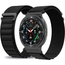 MMP Shop Samsung Galaxy Watch 8 40MM / 44MM / Classic 46MM Uyumlu Uyumlu Alpine Loop Kumaş Kancalı Kordon