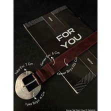 Fiori Oval Tokalı Kadın Pantolon Kemeri, Ceket Kemeri, Elbise Kemeri, Gömlek Kemeri