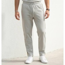 Plus Scorpion Erkek Slim Fit Eşofman Altı Yan Şeritli Pamuklu