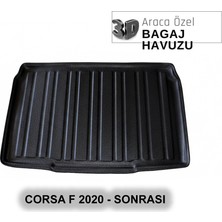 Elorcar Opel Corsa F 2020 - Sonrası 3D Bagaj Havuzu