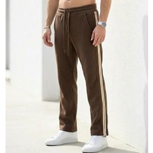 Plus Scorpion Erkek Slim Fit Eşofman Altı Yan Şeritli Pamuklu