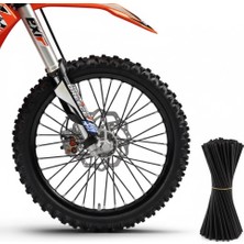 Elmas Motor Motosiklet Jant Pipeti Siyah 72 Adet