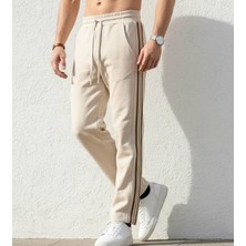 Plus Scorpion Erkek Slim Fit Eşofman Altı Yan Şeritli Pamuklu