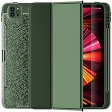 Shepherds iPad Pro 11 Inç (2020) Kılıf Focus Silikon Akıllı Uyku Modlu Standlı Kalem Bölmeli Tablet Kılıfı