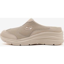Skechers Fashion Fit Kadın Bej Arkası Açık Spor Ayakkabı 12714TK Tpe