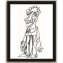 Karikatural Nezih Danyal Tipler Kişiye Özel Sertifikalı Sınırlı Fine Art Karikatür Baskı NTP00047