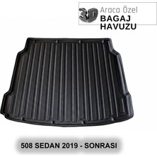 Elorcar Peugeot 508 Sedan 2019 - Sonrası 3D Bagaj Havuzu