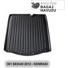 Elorcar Peugeot 301 Sedan 2012 - Sonrası 3D Bagaj Havuzu