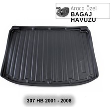 Elorcar Peugeot 307 Hb 2001 - 2008 3D Bagaj Havuzu