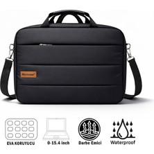 Microcase MacBook Pro 16 Inch M4 Pro / Max 2024 5 Bölmeli Darbelere Dayanıklı Tablet Notebook Macbook Evrak Çantası AL5497