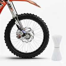 Elmas Motor Motosiklet Jant Pipeti Beyaz 72 Adet