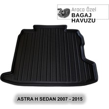Elorcar Opel Astra H Sedan 2007 - 2015 3D Bagaj Havuzu