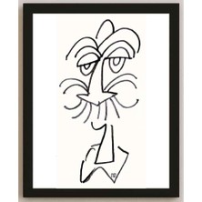 Karikatural Nezih Danyal Tipler Kişiye Özel Sertifikalı Sınırlı Fine Art Karikatür Baskı NTP00046