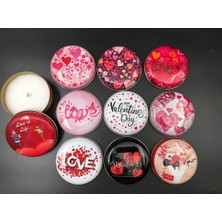 Masalsı Concept 1 Adet Sevgililer Günü Özel Baskılı Mum Sevgiliye En Özel Hediye Mum Sevenlere Özel Karışık Baskı Mum