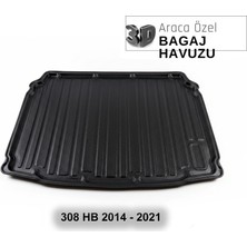 Elorcar Peugeot 308 Hb 2014 - 2021 3D Bagaj Havuzu