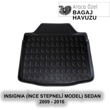Elorcar Opel Insıgnıa (Ince Stepneli Model) Sedan 2009 - 2016 3D Bagaj Havuzu