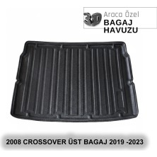 Elorcar Peugeot 2008 Crossover Üst Bagaj 2019 - Sonrası 3D Bagaj Havuzu