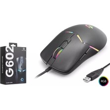 Hadron Nodar G602 Rgb Kablolu Gaming Mouse 7200 Dpı 1000Hz 6 Tuş Siyah