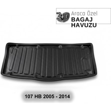 Elorcar Peugeot 107 Hb 2005 - 2014 3D Bagaj Havuzu
