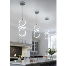 Krom Sarkıt LED Avize