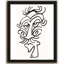 Karikatural Nezih Danyal Tipler Kişiye Özel Sertifikalı Sınırlı Fine Art Karikatür Baskı NTP00037