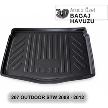 Elorcar Peugeot 207 Outdoor Stw 2008 - 2012 3D Bagaj Havuzu
