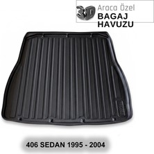 Elorcar Peugeot 406 Sedan 1995 - 2004 3D Bagaj Havuzu