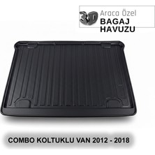 Elorcar Opel Combo Koltuklu Van 2012 - 2018 3D Bagaj Havuzu