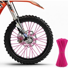 Elmas Motor Motosiklet Jant Pipeti Pembe 72 Adet