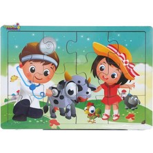 Buket Ahşap Puzzle Ikili Set