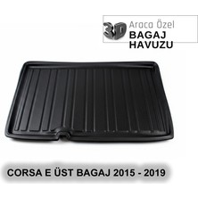 Elorcar Opel Corsa E Üst Bagaj 2015 - 2019 3D Bagaj Havuzu
