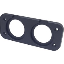 MELLİFERA Karavan Tekne Yat 2 Yuvarlak Delikli Çakmaklık USB Voltmetre Montajı Için Plastik Panel