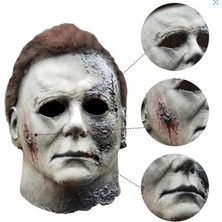Amazex Michael Myers Lateks Maske - Michael Myers Et Maske Kafaya Tam Geçmeli